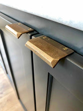 PYRA series, 3" edge pull, various finishes.