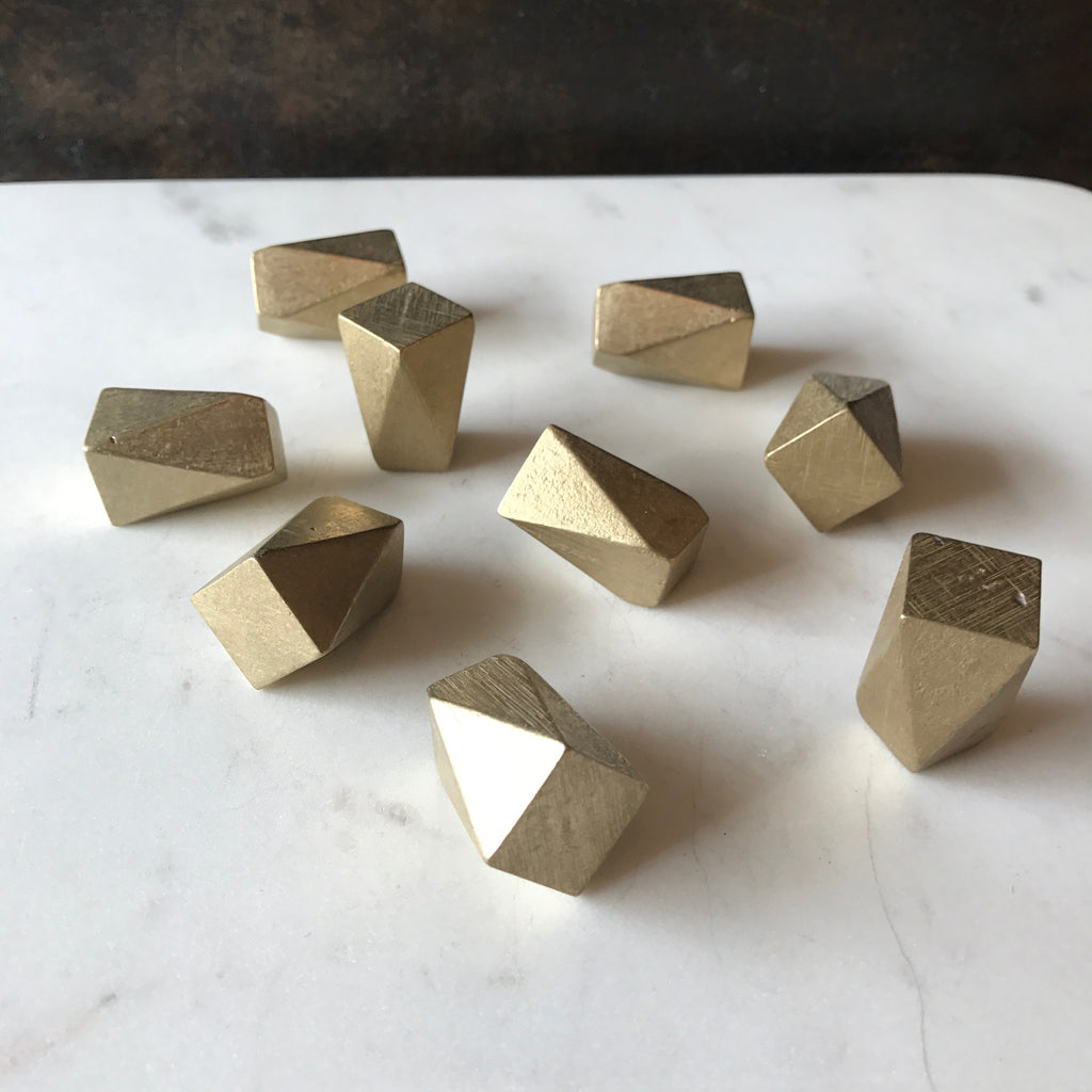 GEO series knob, various finishes. Shayne Fox Hardware