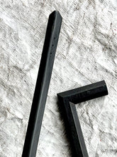PYRA series, 18" cast bronze mitred handle, appliance pull, hanging rack.
