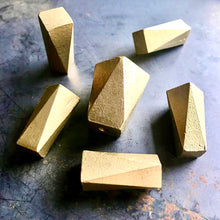 GEO series MINI cast bronze knob, various finishes.