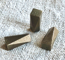 GEO series MINI cast bronze knob, various finishes.